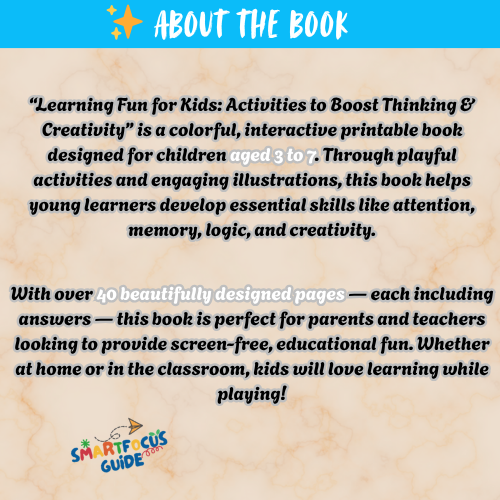 "Smart Patterns: Fun & Printable Activities to Train Young Minds"