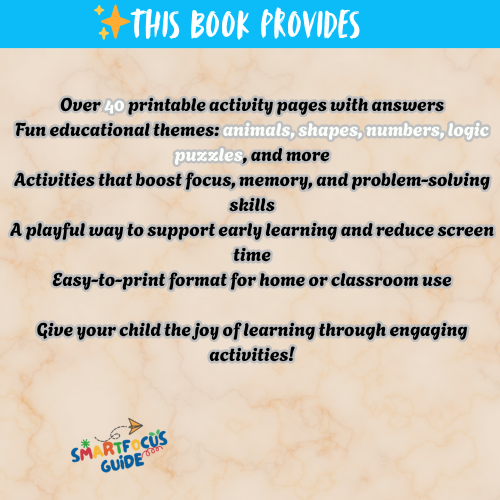 "Smart Patterns: Fun & Printable Activities to Train Young Minds"