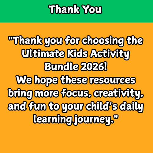 Ultimate Kids Activity Bundle 2026 – 12 Printable Books + ADHD Planner
