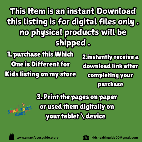 Which One is Different? β 50-Page Fun Activity Book for Kids