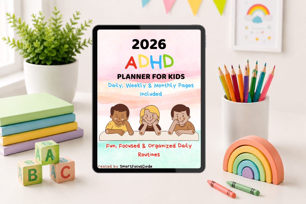 ADHD Kids Planner 2026 – Fun & Easy Focus Tool for Children