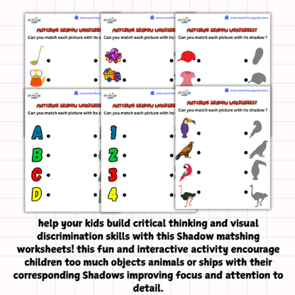 ✨ Shadow Matching Challenge for Kids | Printable Activity Book (Ages 4-8)