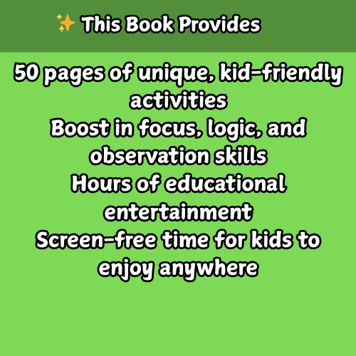 Which One is Different? – 50-Page Fun Activity Book for Kids