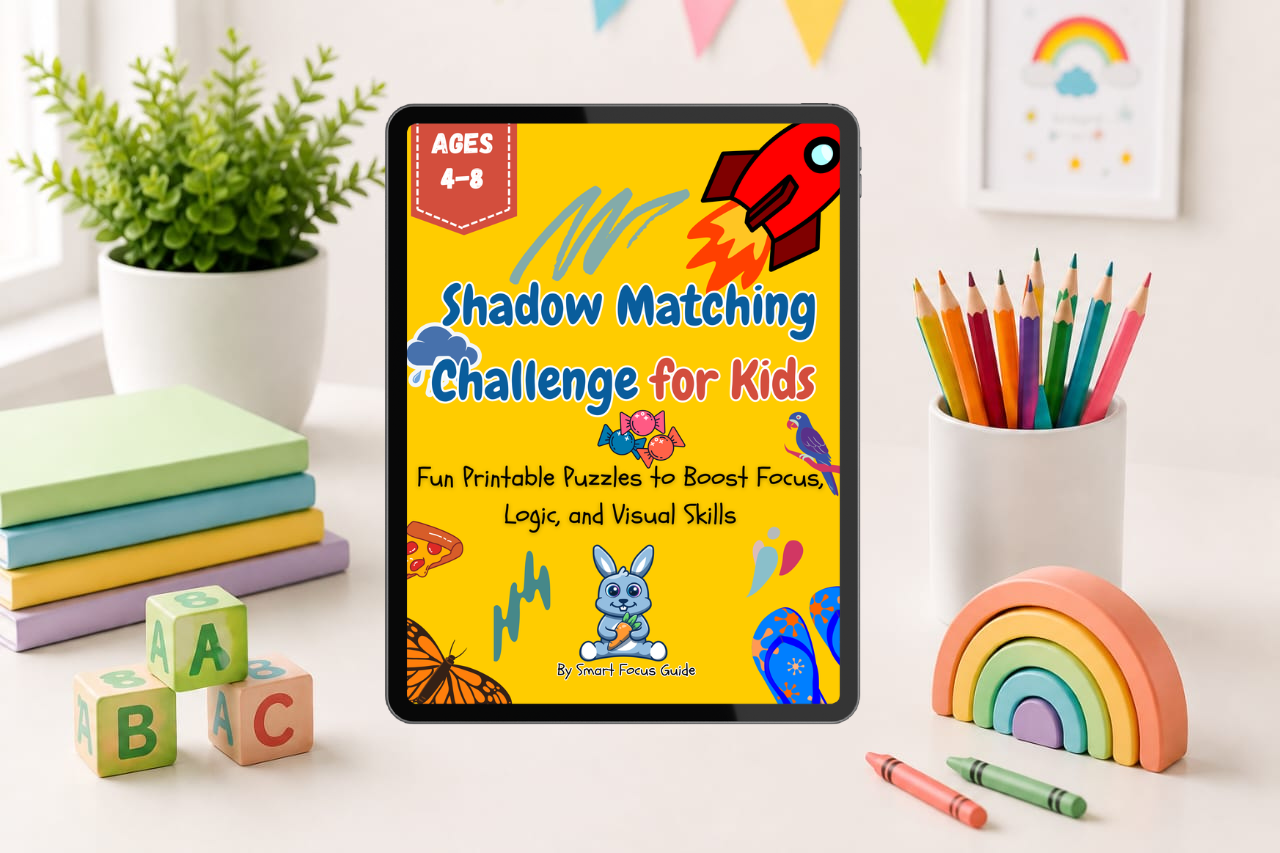 ✨ Shadow Matching Challenge for Kids | Printable Activity Book (Ages 4-8)