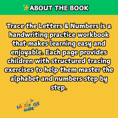 Trace the Letters & Numbers – Handwriting Practice for Kids (70+ Pages)