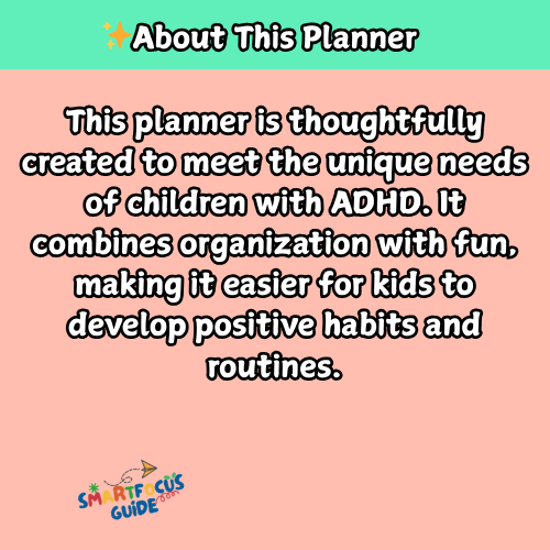 ADHD Kids Planner 2026 – Fun & Easy Focus Tool for Children